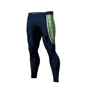Dragon Warrior Blue Green Warrior Men's Leggings
