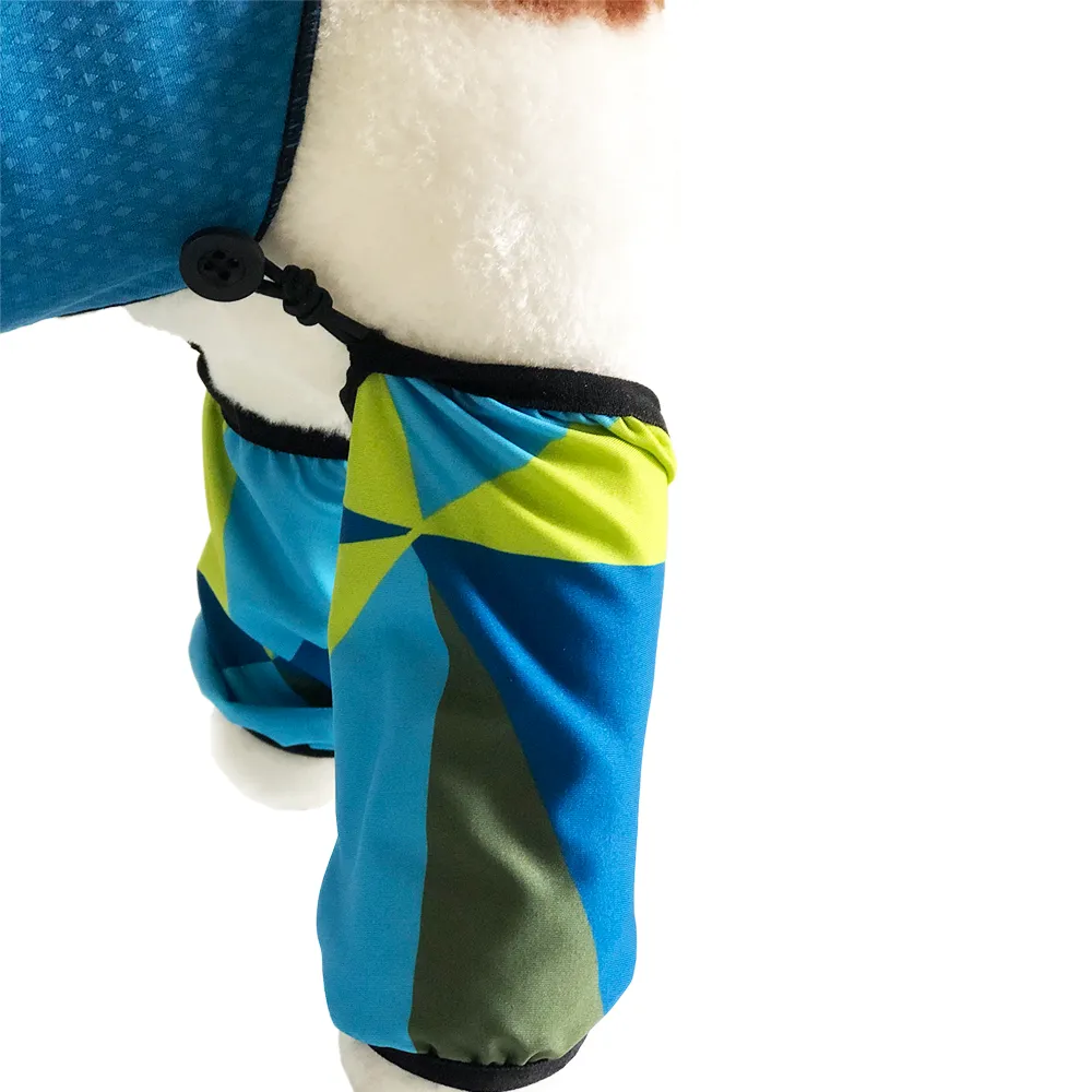 ECO LEGGINGS | blue   green geo