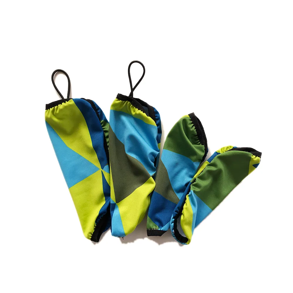 ECO LEGGINGS | blue   green geo