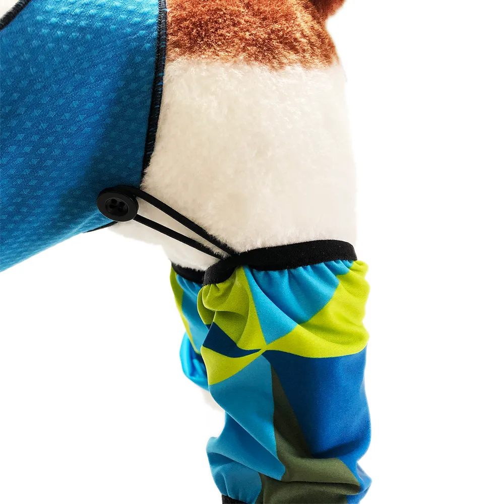 ECO LEGGINGS | blue   green geo