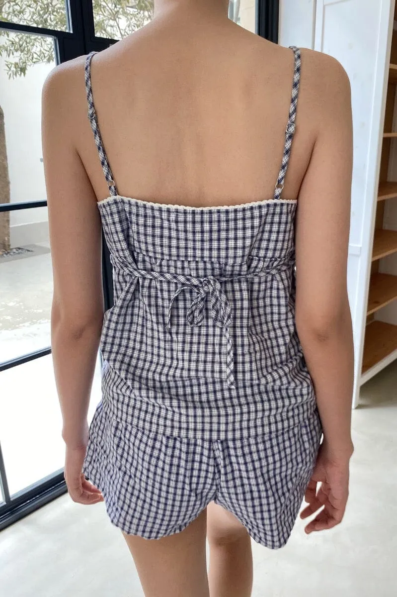 Edith Plaid Tank