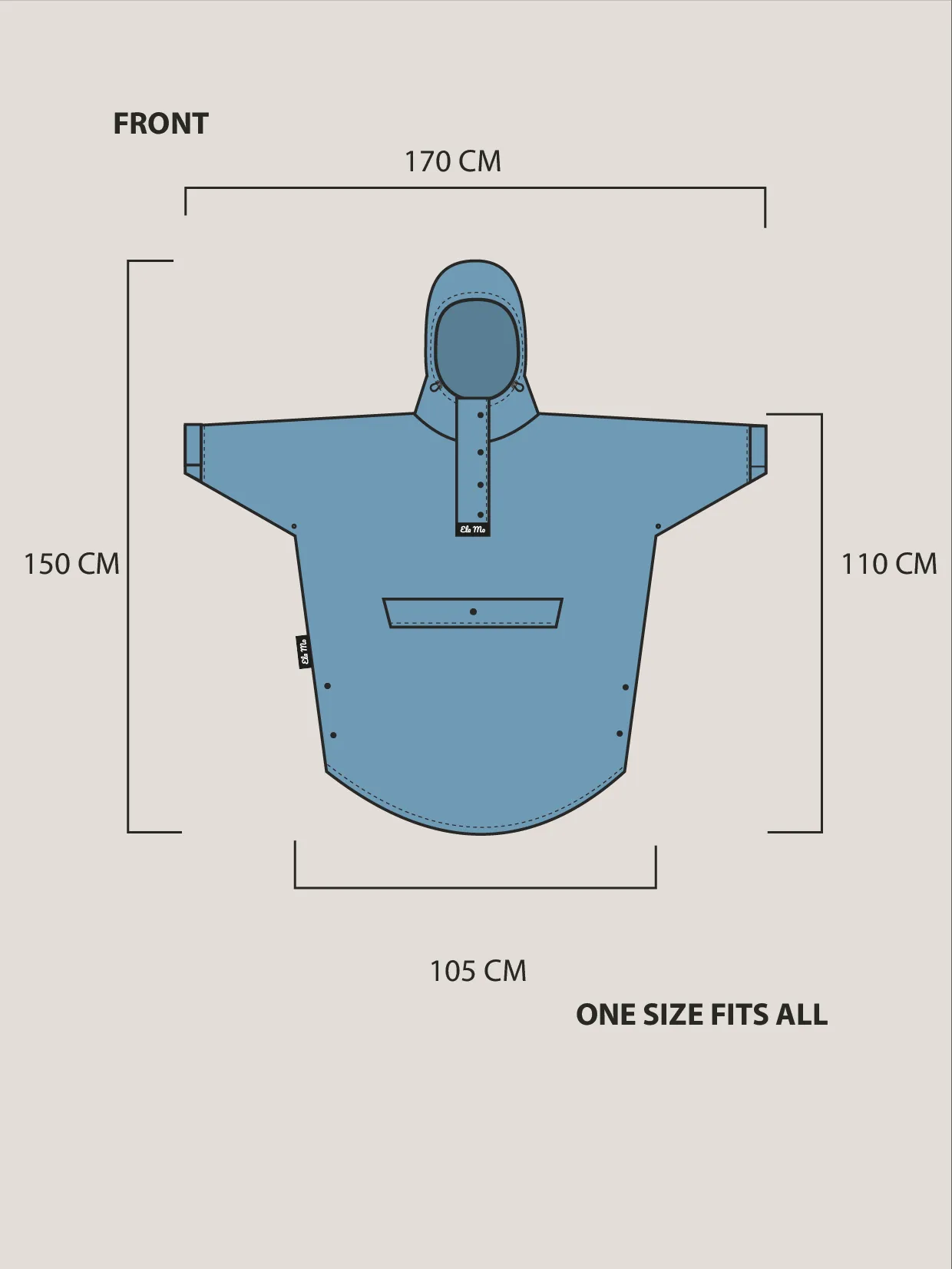 Ela Mo™ Regenponcho | Yellow