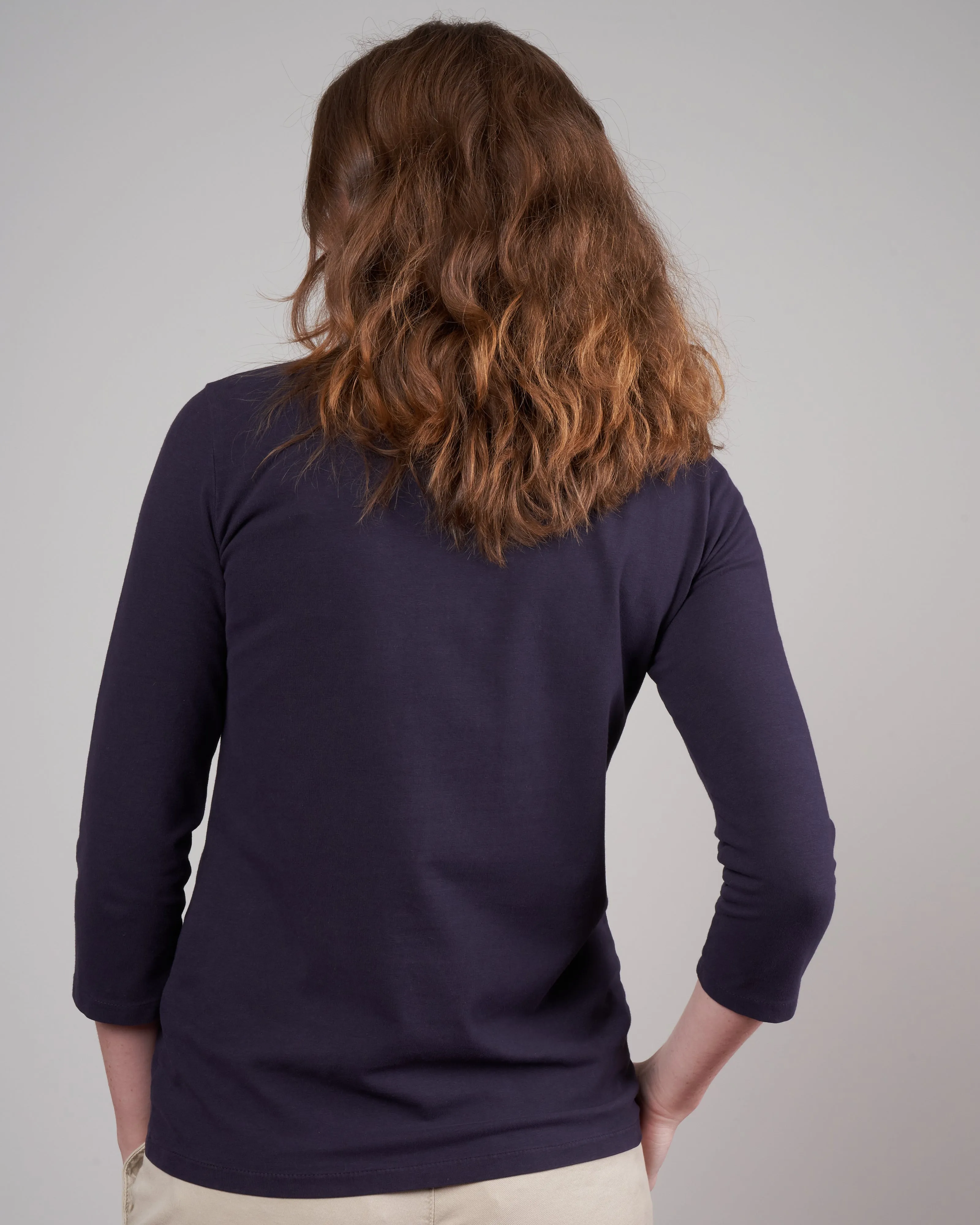 elbow sleve turtleneck - mirtillo