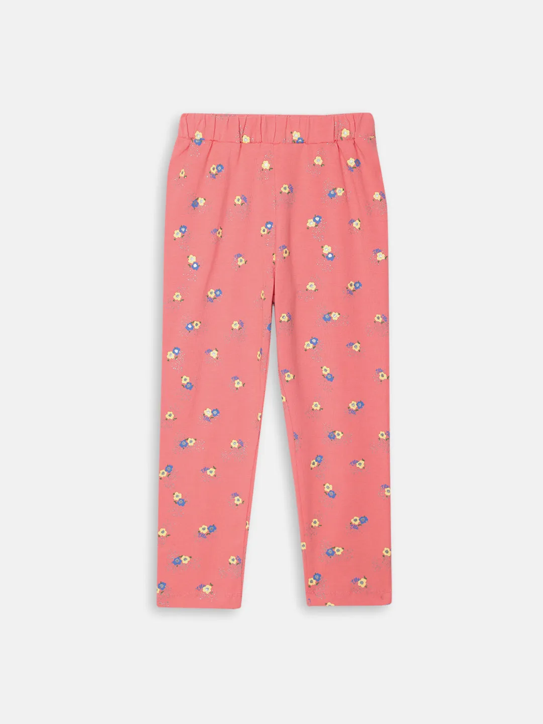 Elle Kids Girls Coral Printed Regular Fit Leggings