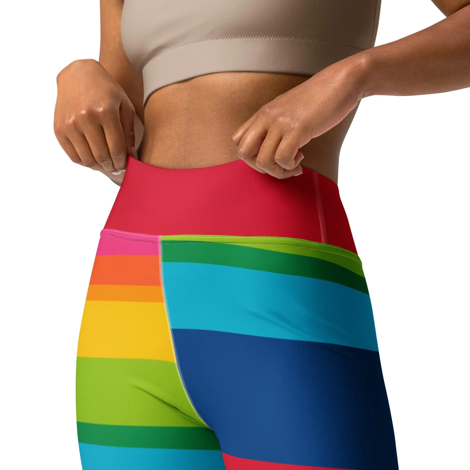 ELLIE rainbow stripe - Yoga Leggings