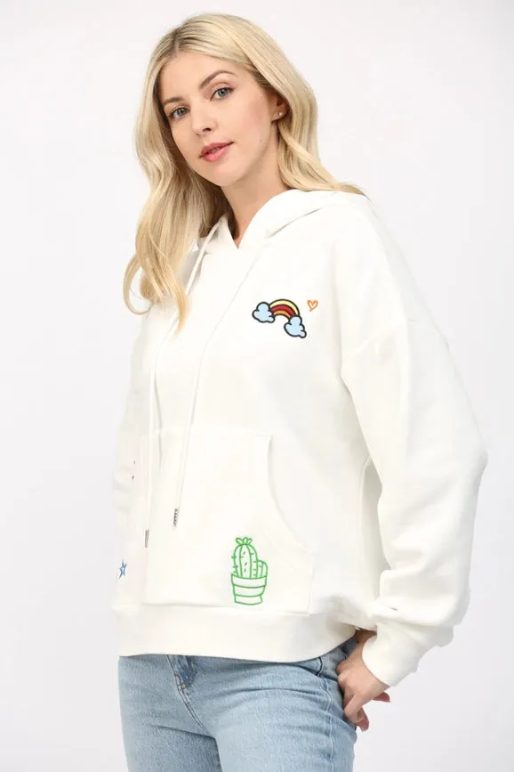 Emb Hoodie Sweatshirt