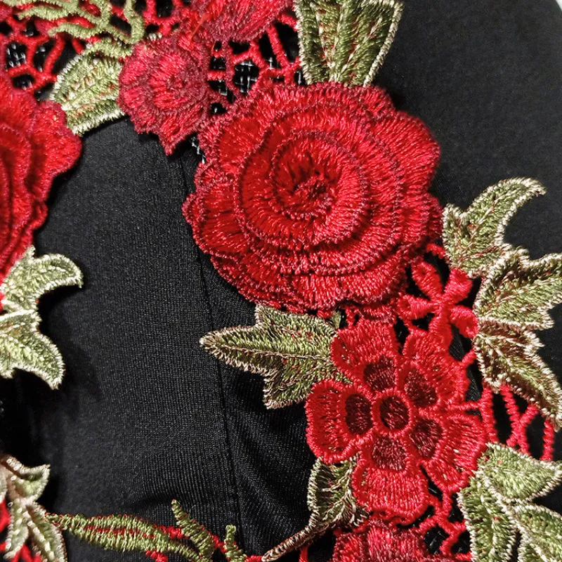 Embroidery Latin Dance Skirt