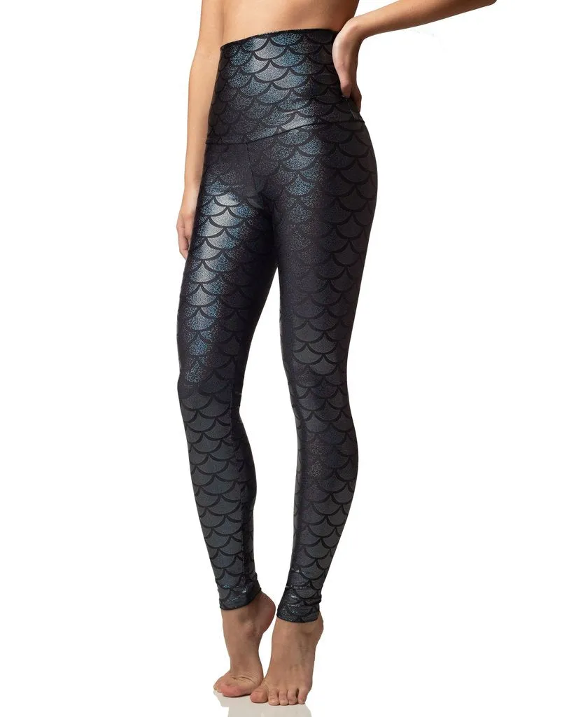Emily Hsu Onyx Shimmers Black Sneaker Legging