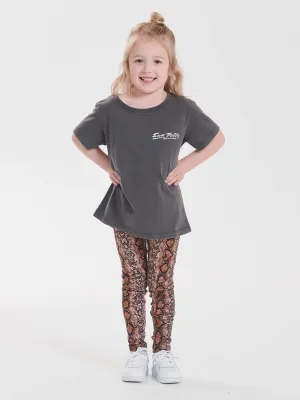 Ena Pelly Kids Printed Legging - Snake Print