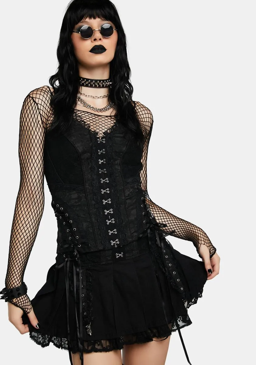 Enchanted Pleated Mini Skirt