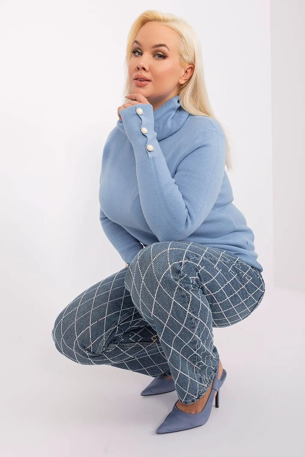 Factory Price lightweight and pleasant viscose turtleneck sweater
