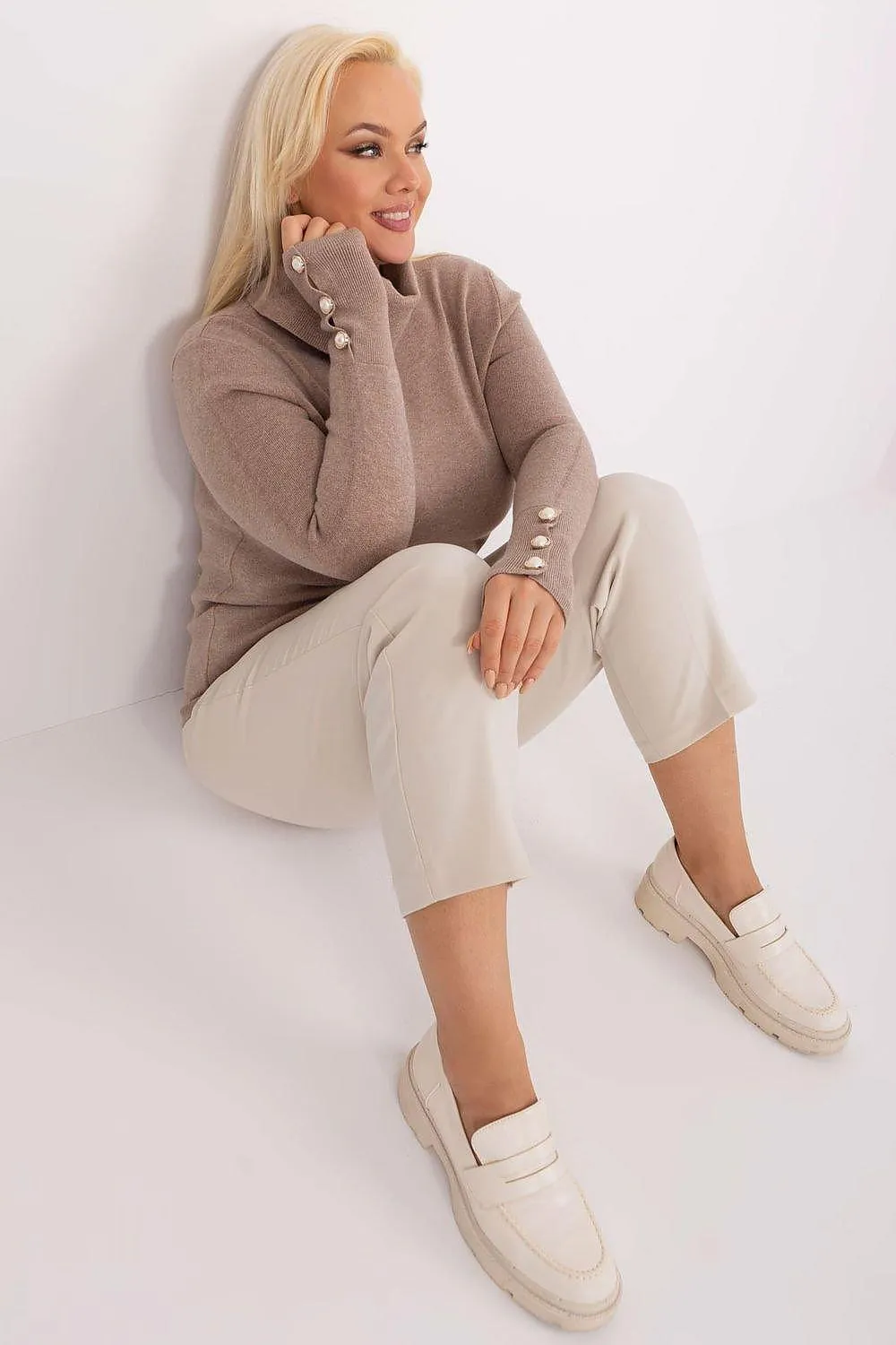 Factory Price lightweight and pleasant viscose turtleneck sweater
