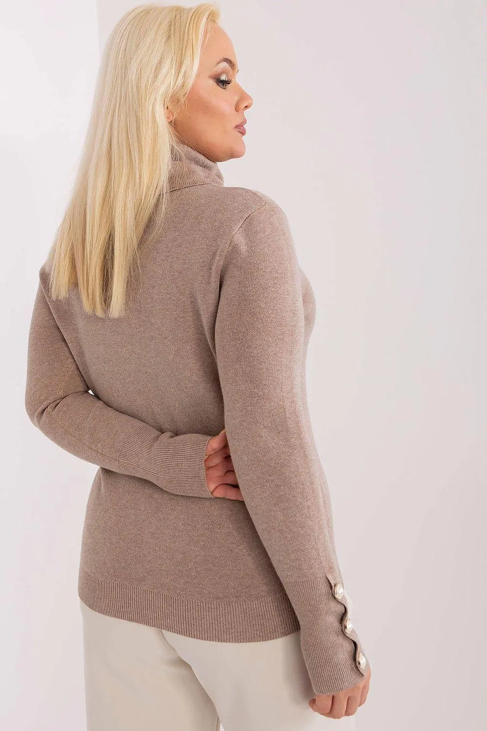 Factory Price lightweight and pleasant viscose turtleneck sweater