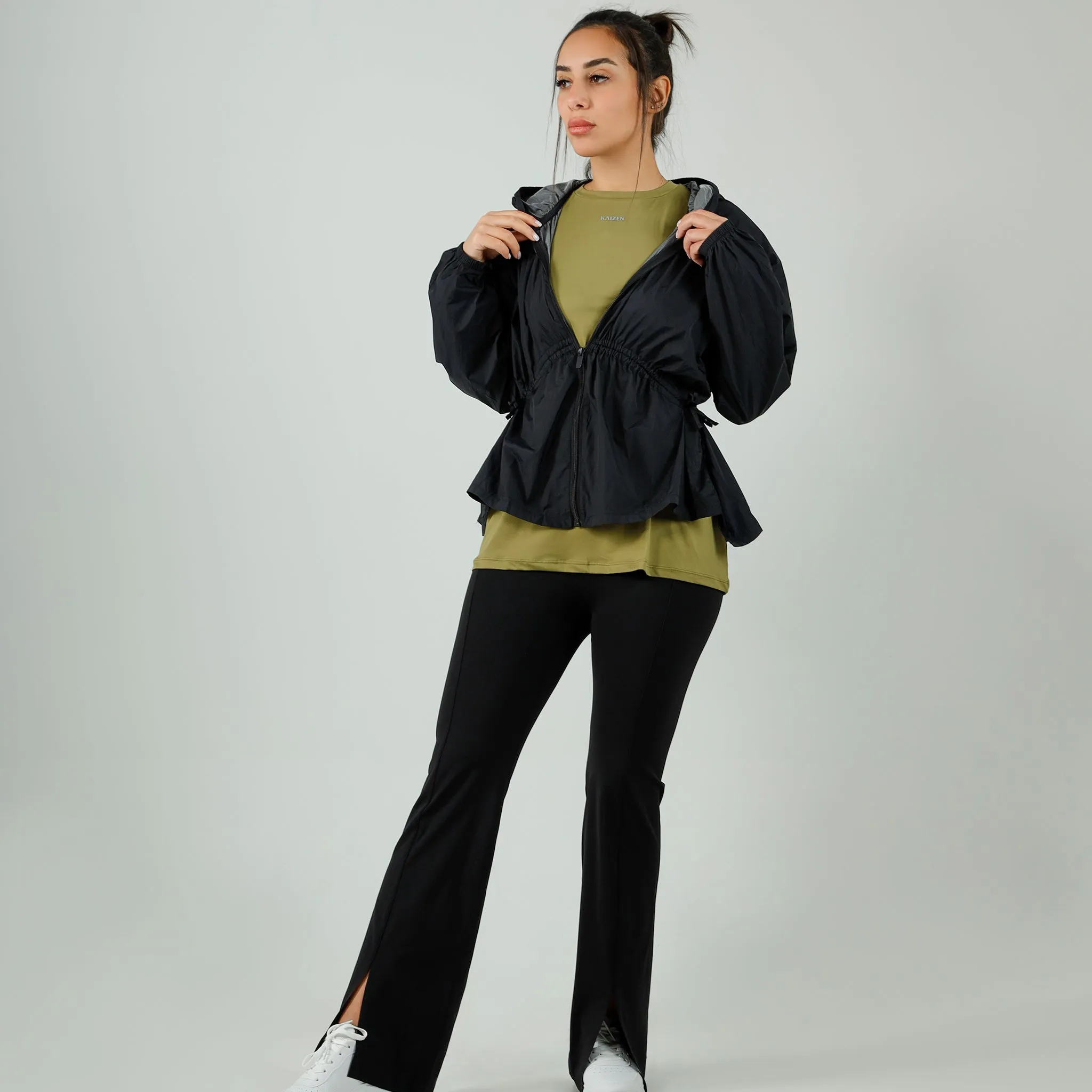 Flared front cut Leggings