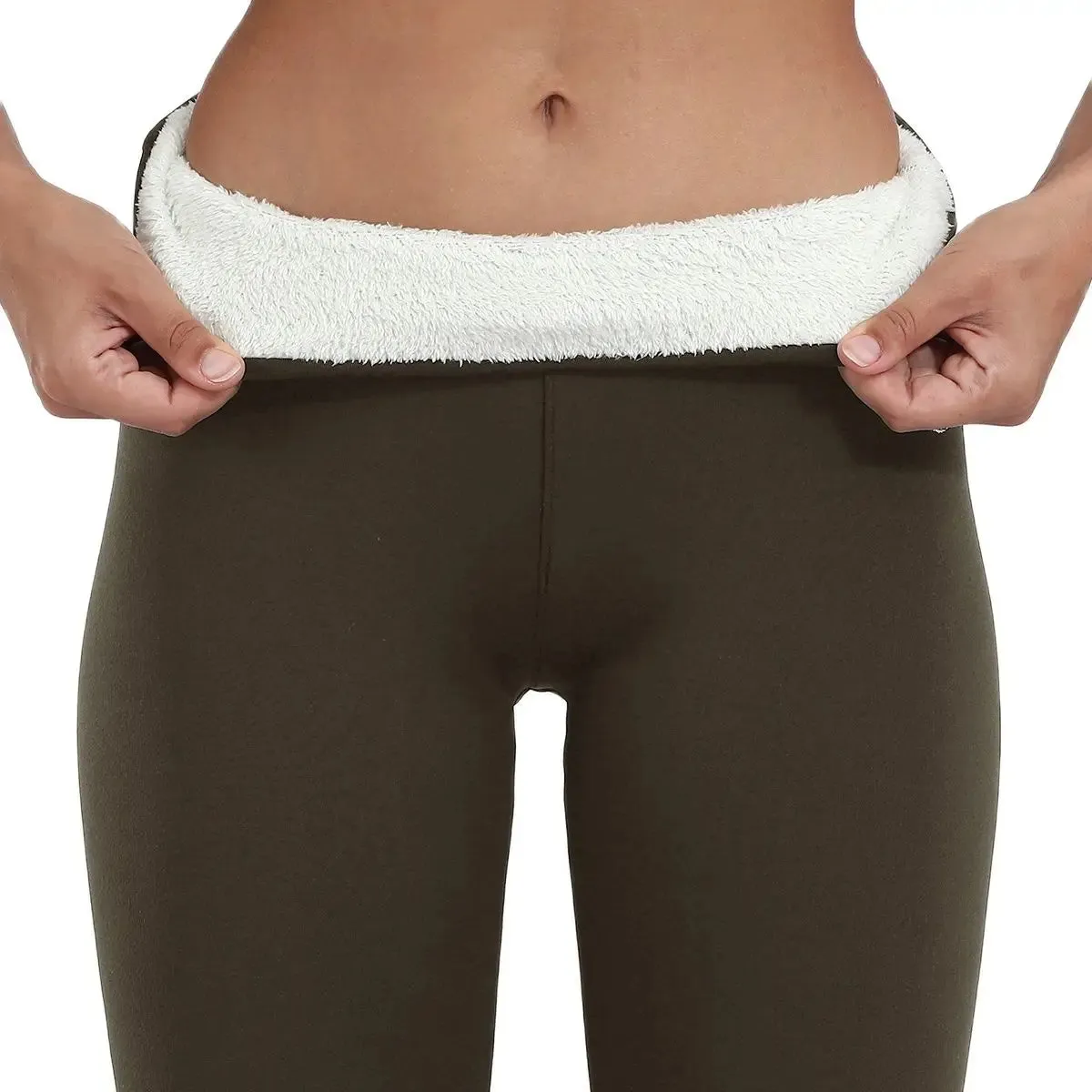 Fleece-Lined High-Waisted Leggings