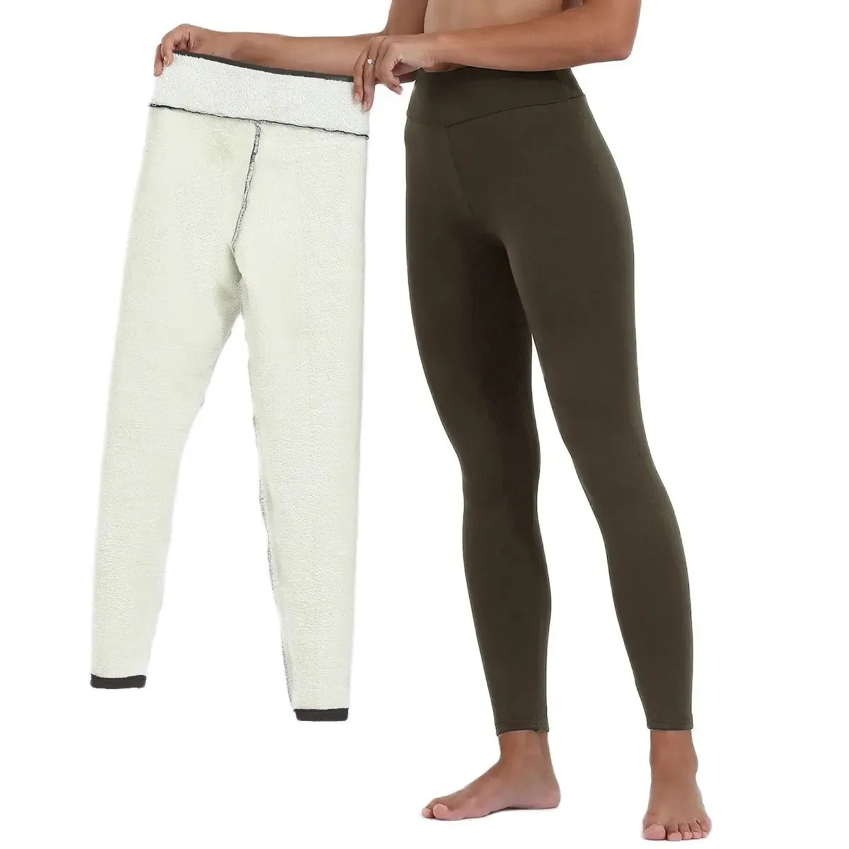 Fleece-Lined High-Waisted Leggings