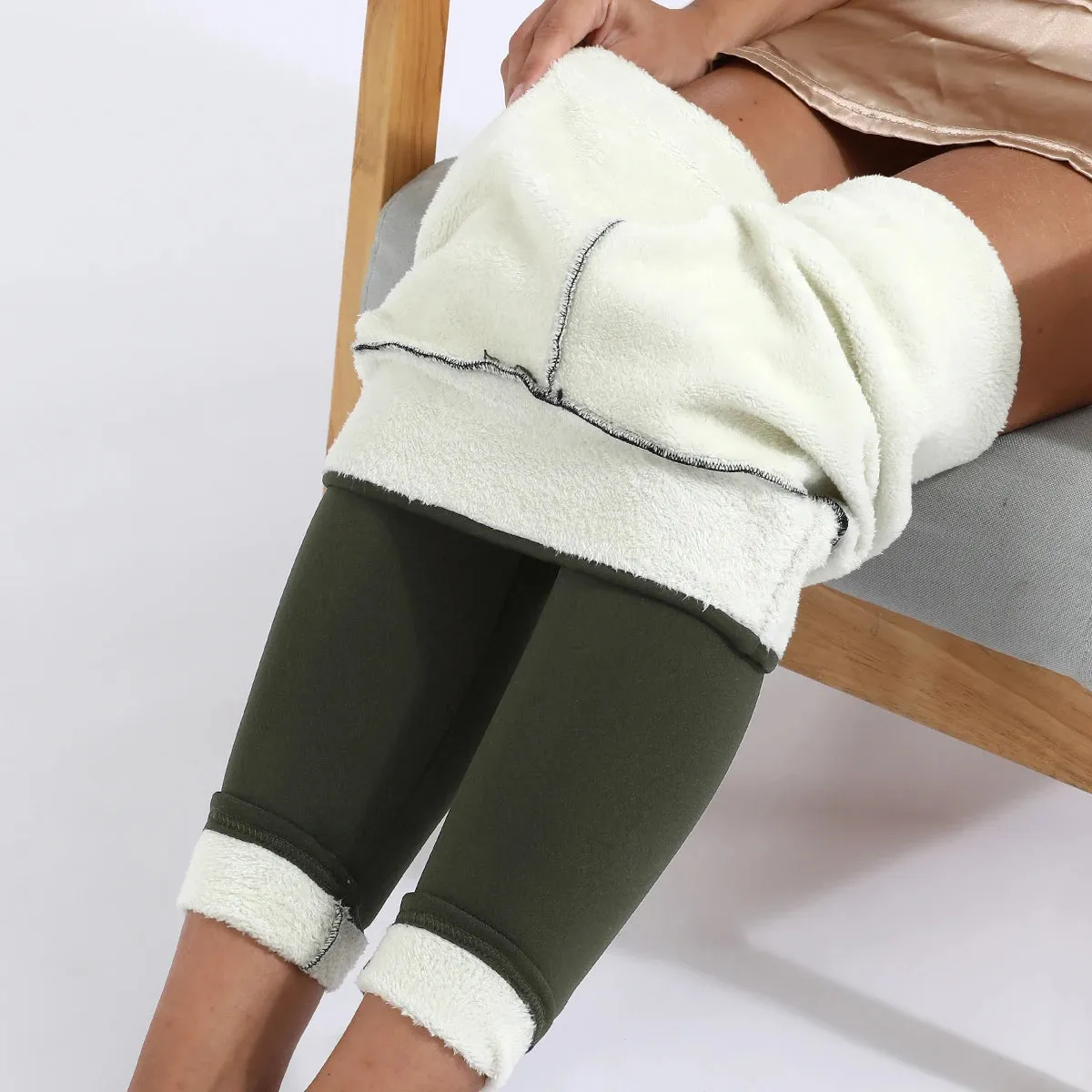 Fleece-Lined High-Waisted Leggings