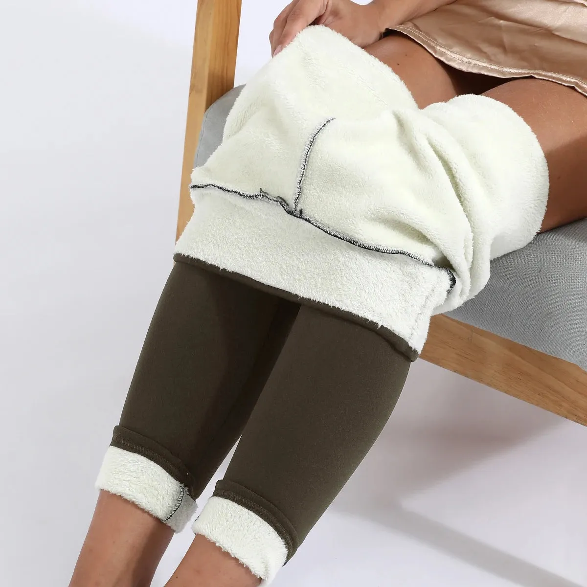 Fleece-Lined High-Waisted Leggings