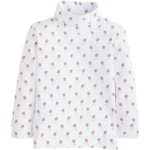Football Printed Turtleneck