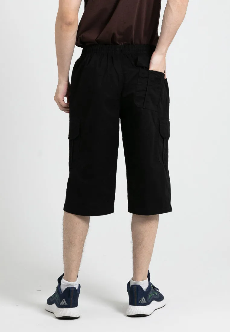 Forest 100% Cotton Twill 27"/28" Cargo Pants Men Shorts Casual 3 Quarter Short Pants Men | Seluar Pendek Lelaki - 65796