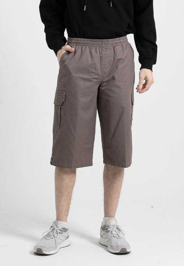 Forest 100% Cotton Twill 27"/28" Cargo Pants Men Shorts Casual 3 Quarter Short Pants Men | Seluar Pendek Lelaki - 65796