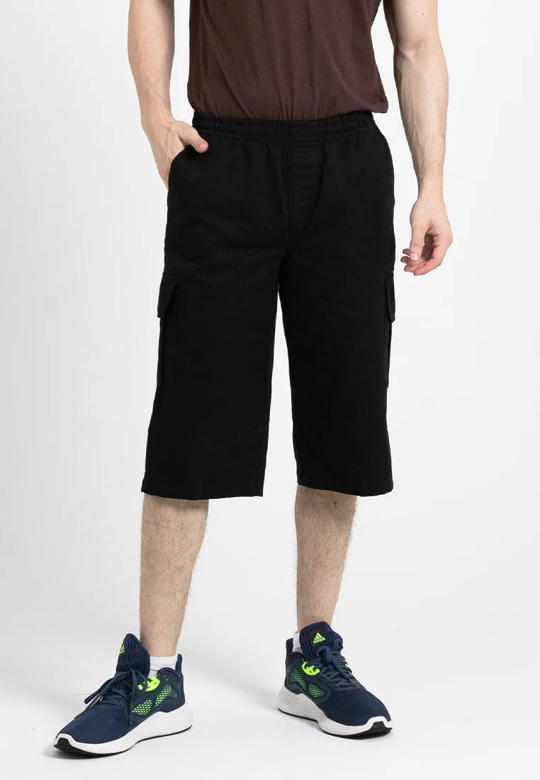 Forest 100% Cotton Twill 27"/28" Cargo Pants Men Shorts Casual 3 Quarter Short Pants Men | Seluar Pendek Lelaki - 65796