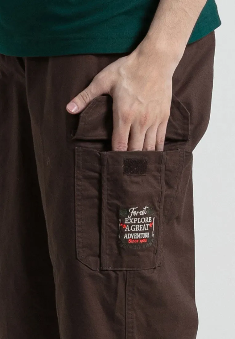 Forest 100% Cotton Twill 27"/28" Cargo Pants Men Shorts Casual 3 Quarter Short Pants Men | Seluar Pendek Lelaki - 65796