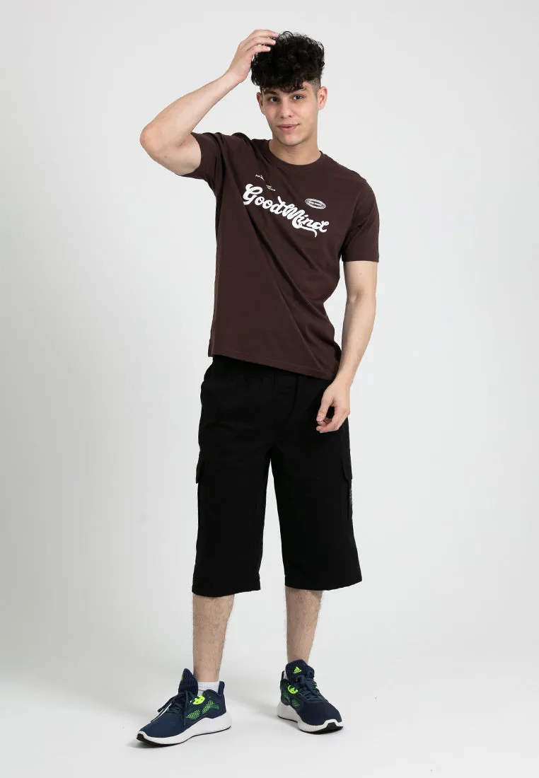 Forest 100% Cotton Twill 27"/28" Cargo Pants Men Shorts Casual 3 Quarter Short Pants Men | Seluar Pendek Lelaki - 65796