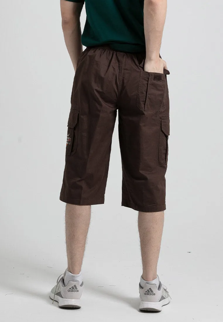 Forest 100% Cotton Twill 27"/28" Cargo Pants Men Shorts Casual 3 Quarter Short Pants Men | Seluar Pendek Lelaki - 65796