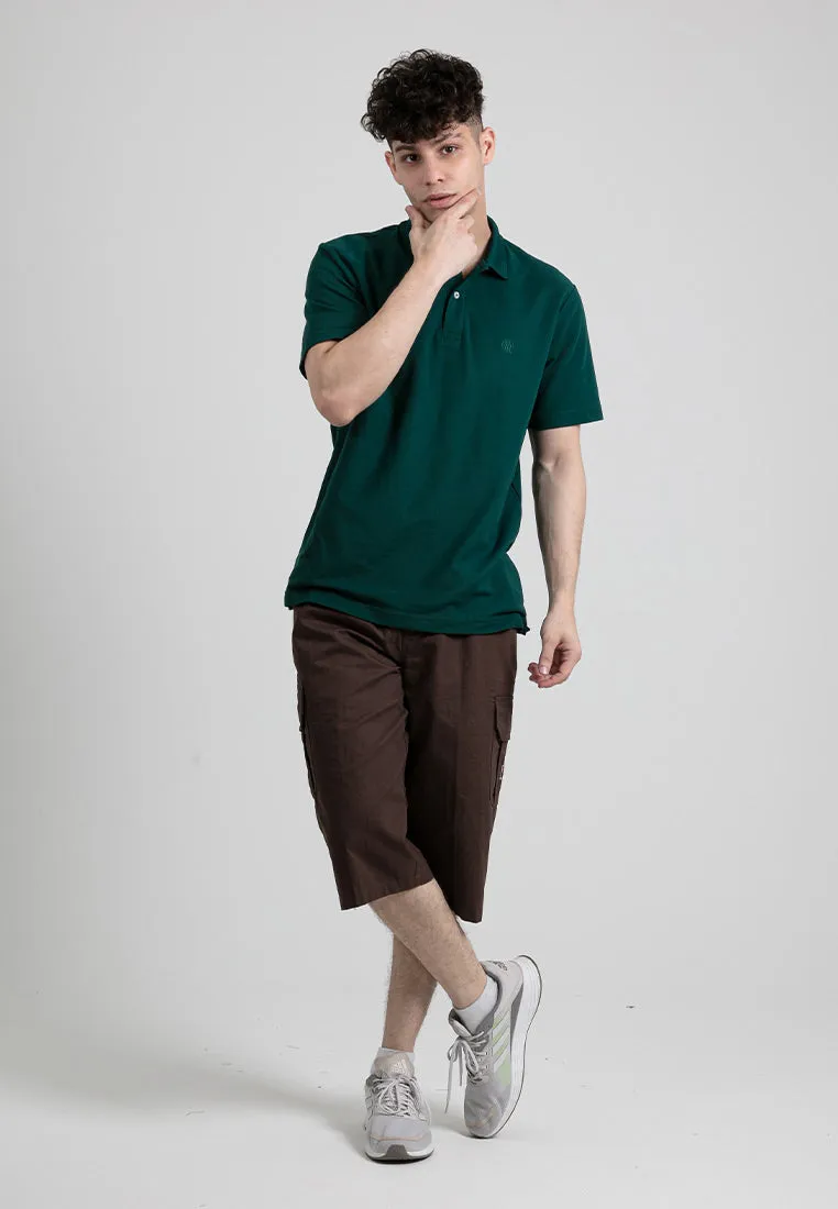 Forest 100% Cotton Twill 27"/28" Cargo Pants Men Shorts Casual 3 Quarter Short Pants Men | Seluar Pendek Lelaki - 65796