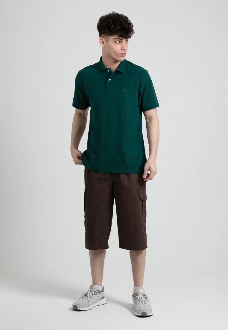 Forest 100% Cotton Twill 27"/28" Cargo Pants Men Shorts Casual 3 Quarter Short Pants Men | Seluar Pendek Lelaki - 65796