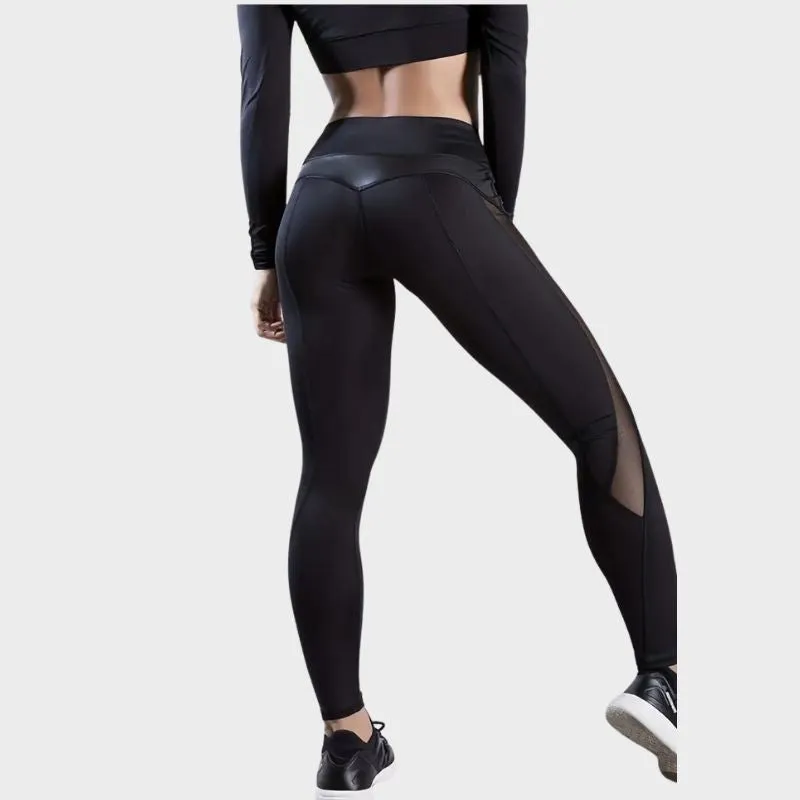 GAIA - Yoga Leggings i mesh för kvinnor