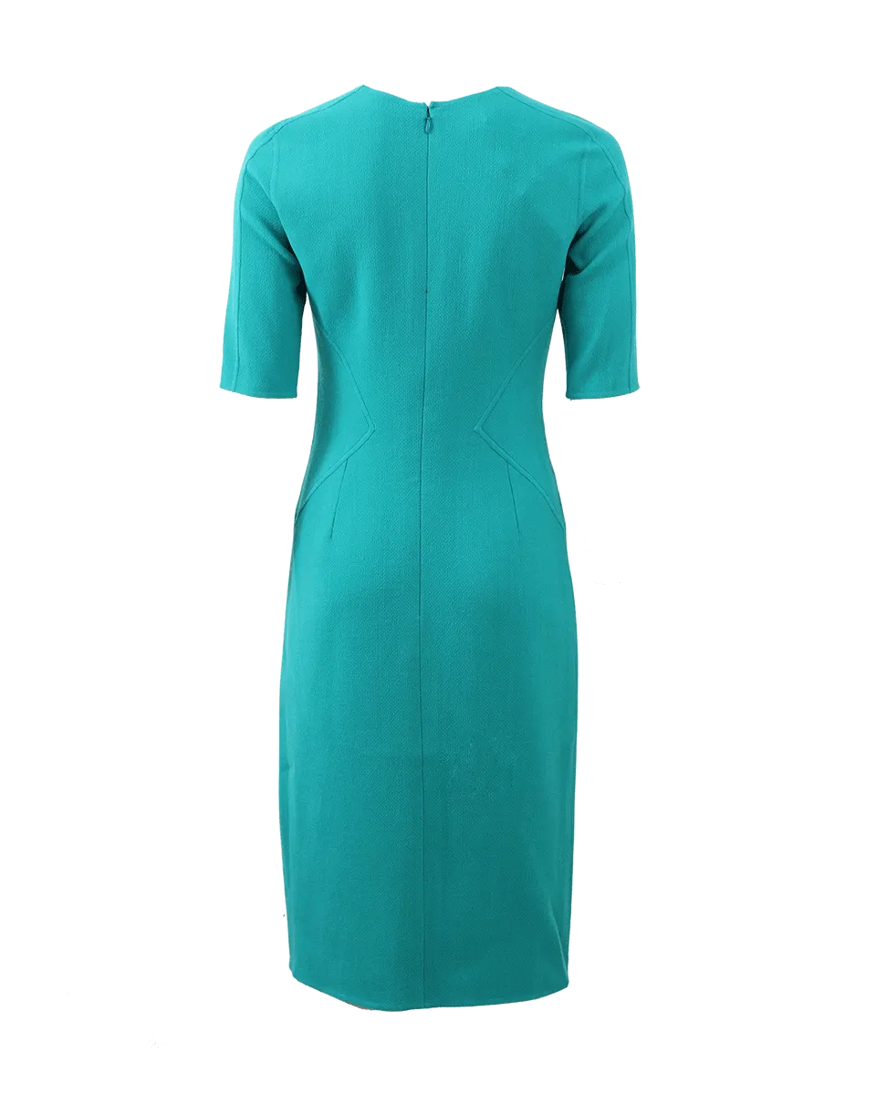 Geometric Pleated Dress