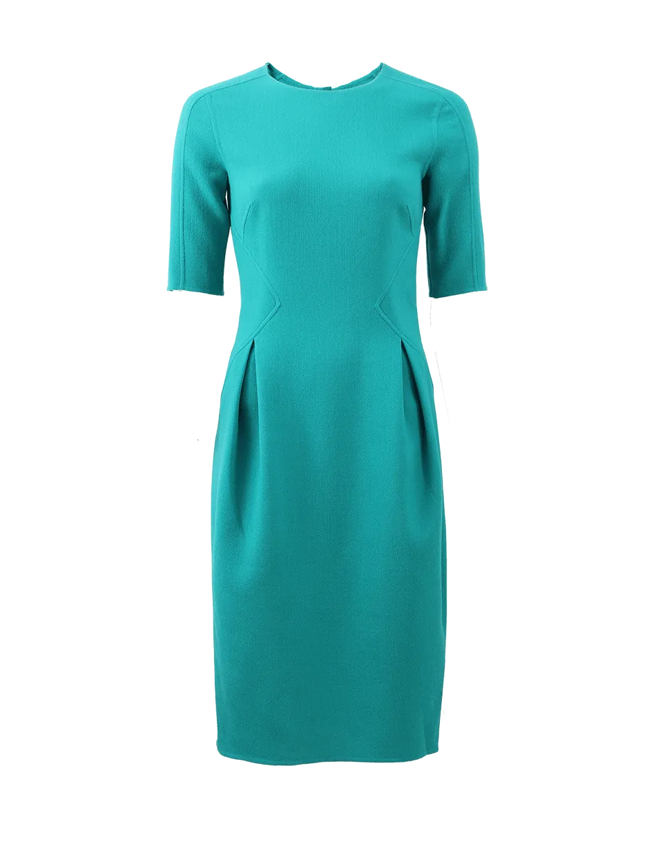 Geometric Pleated Dress