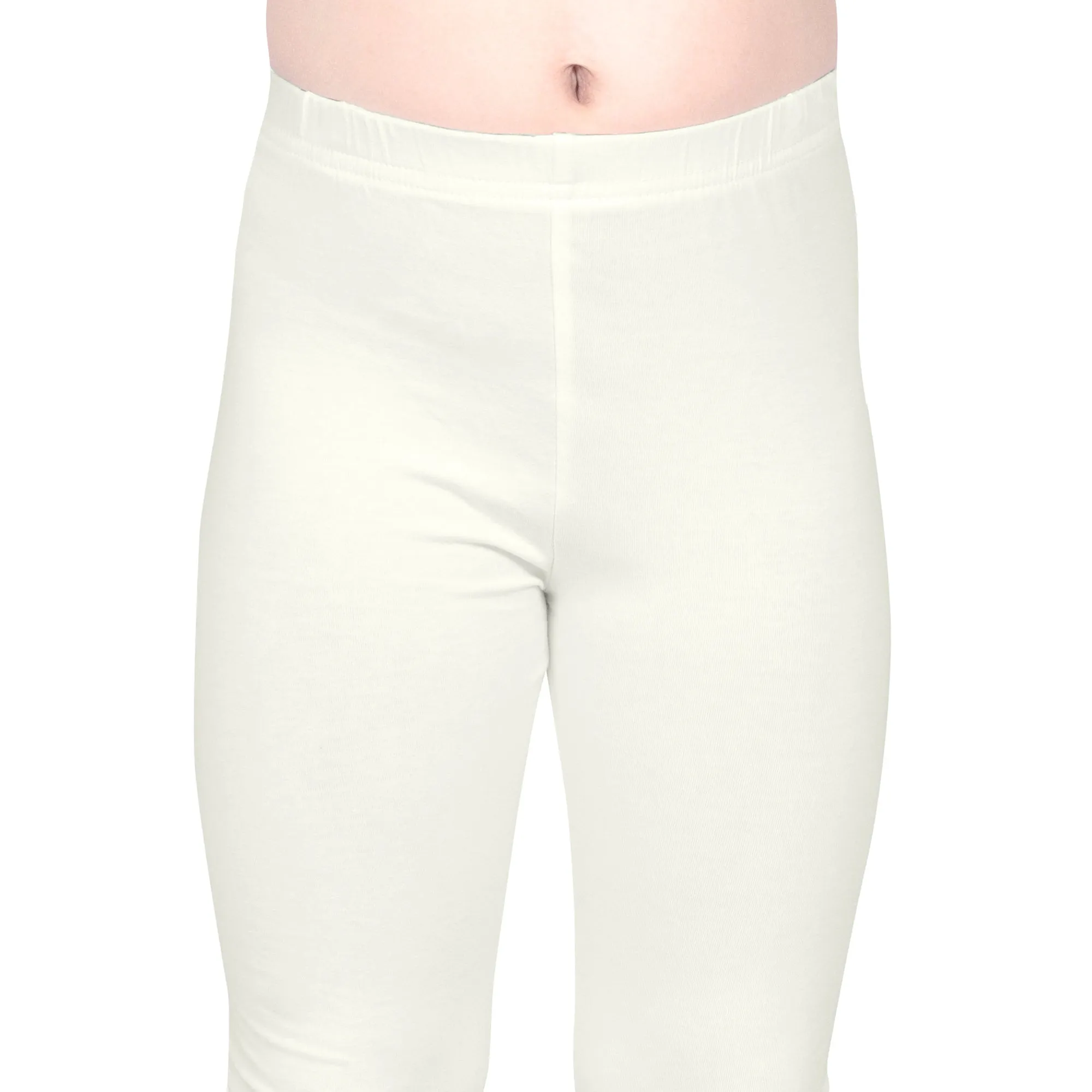 Girls Ecru Regular Legging