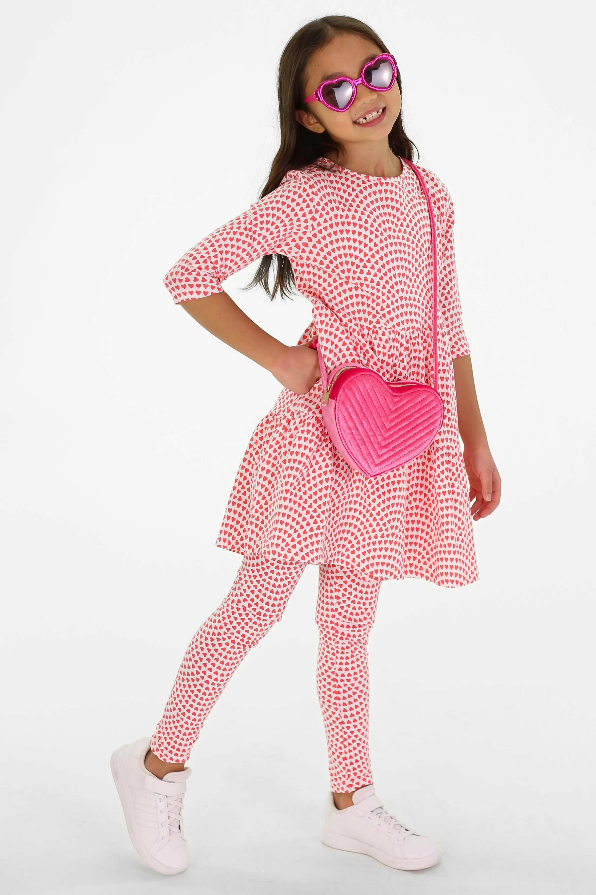 Girls Lolly Legging in Queen of Hearts