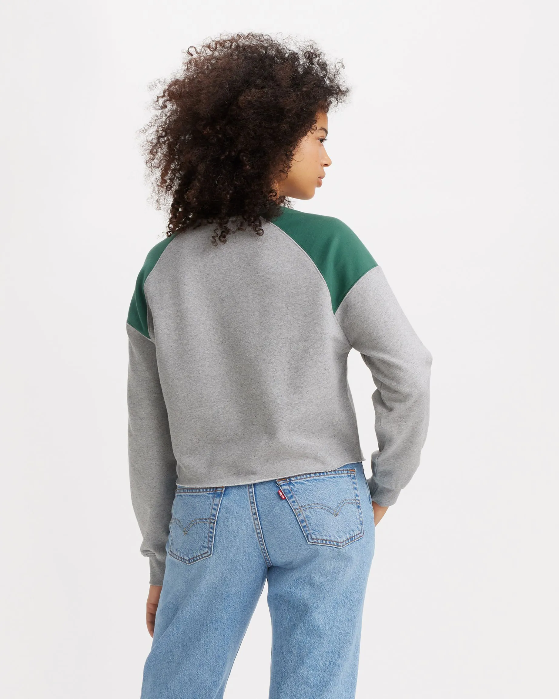 Graphic Campout Sweatshirt in Heather Grey
