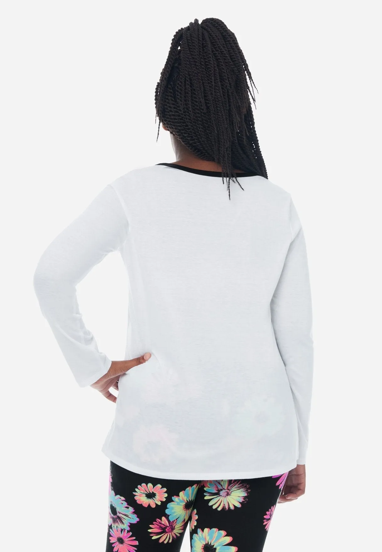 Graphic Scoop-Neck Tee
