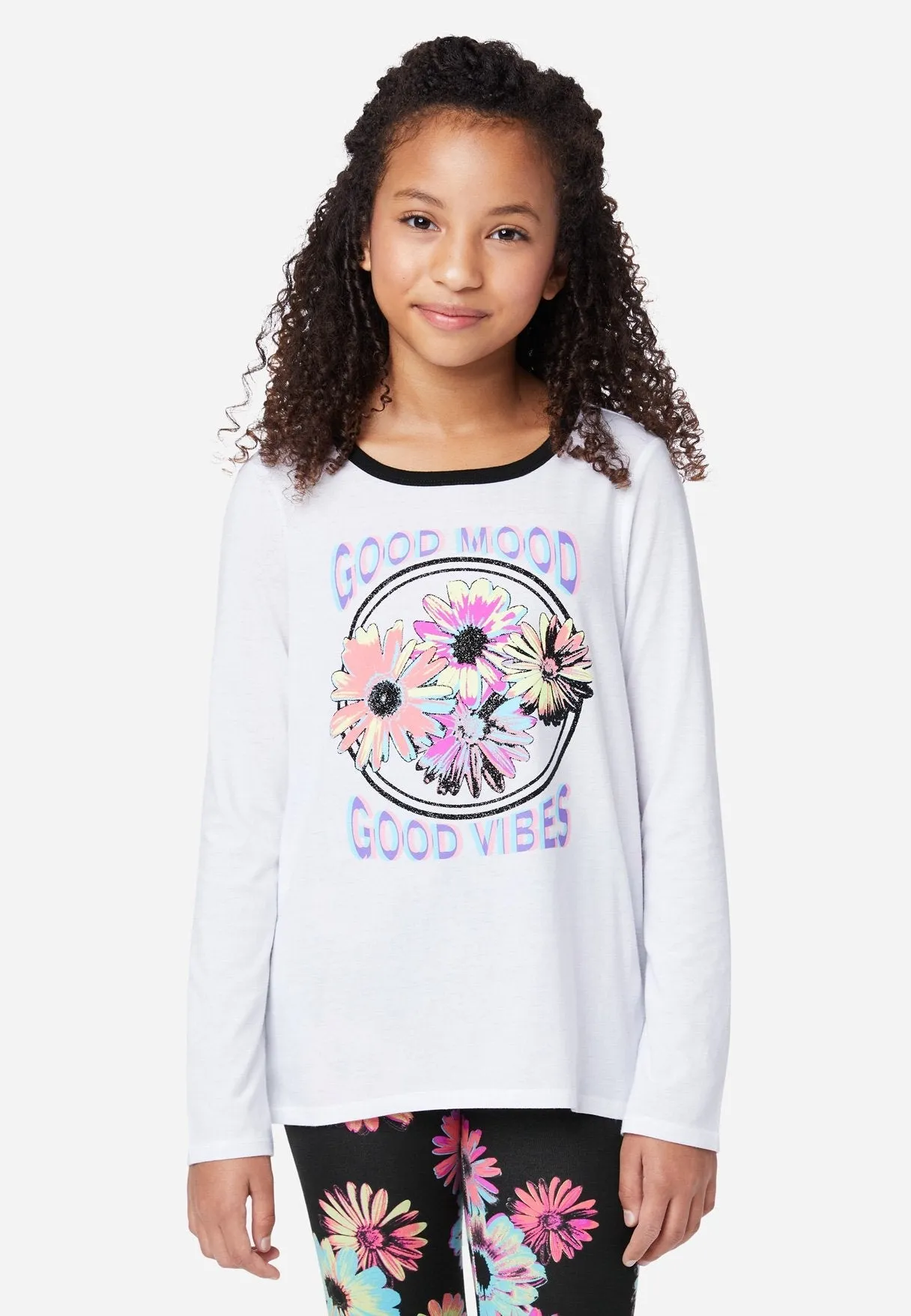 Graphic Scoop-Neck Tee