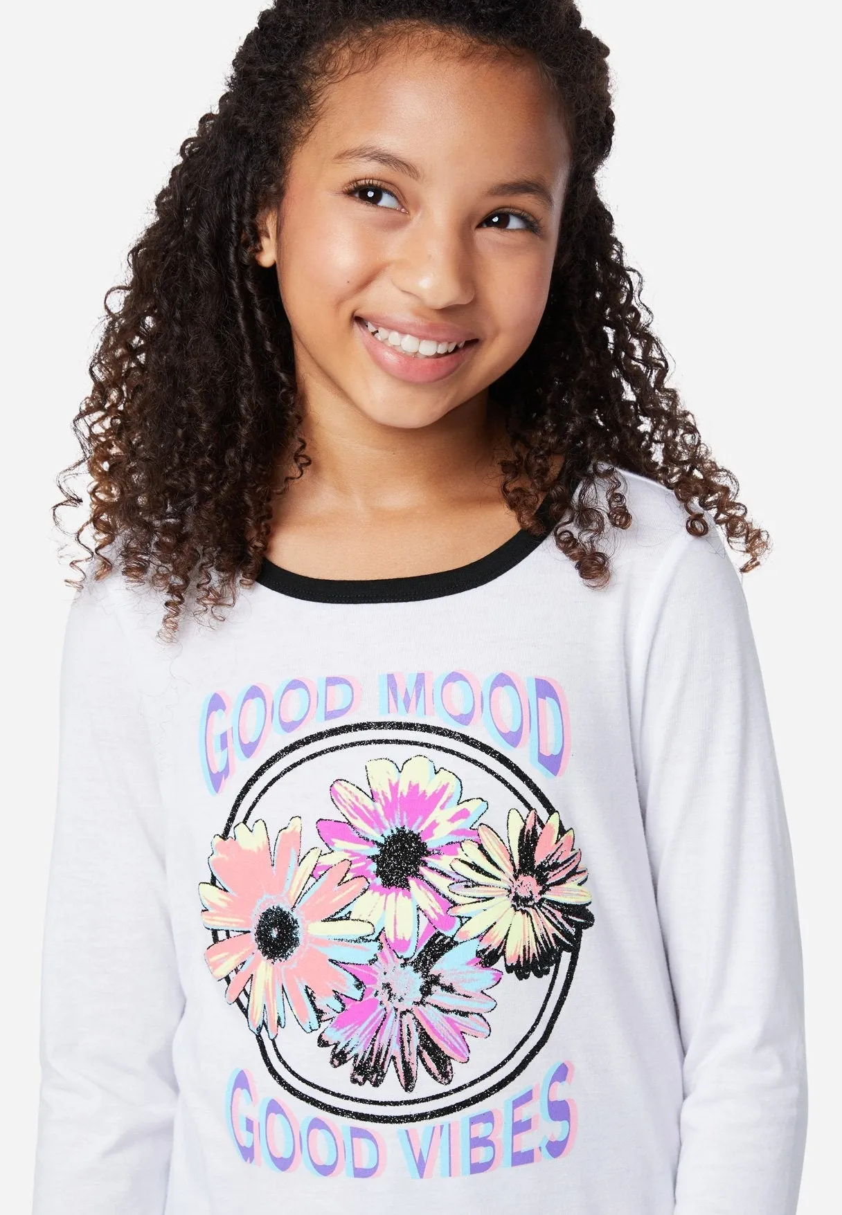 Graphic Scoop-Neck Tee