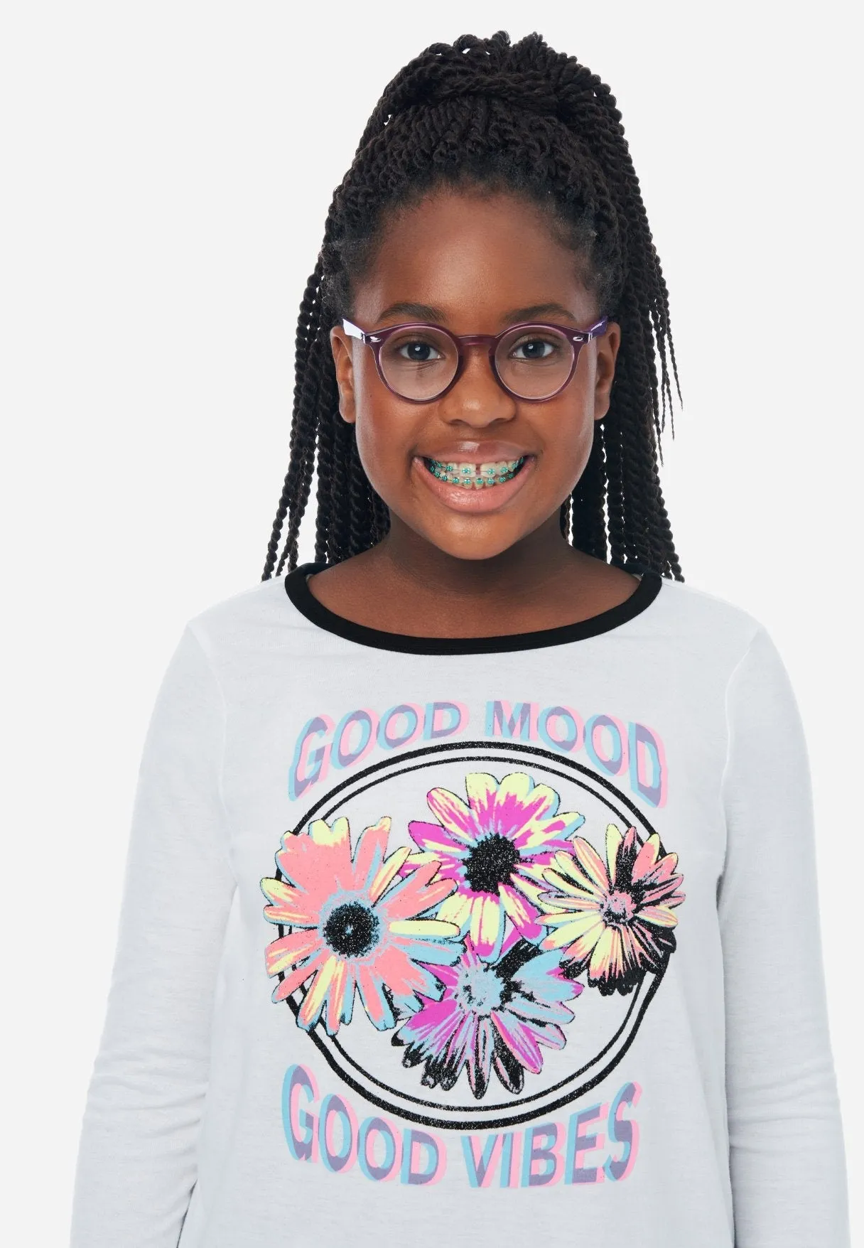 Graphic Scoop-Neck Tee