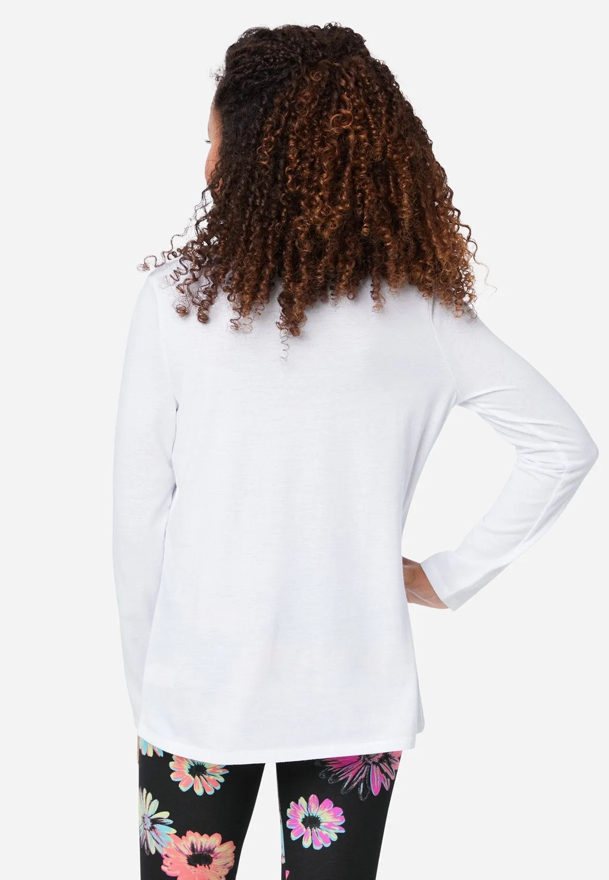 Graphic Scoop-Neck Tee