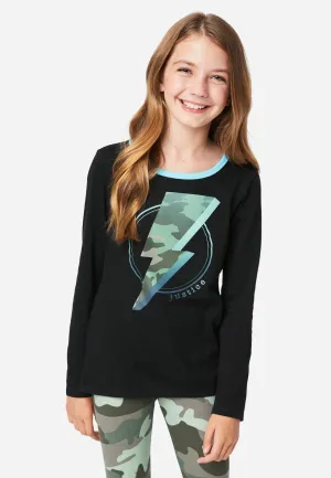 Graphic Scoop-Neck Tee