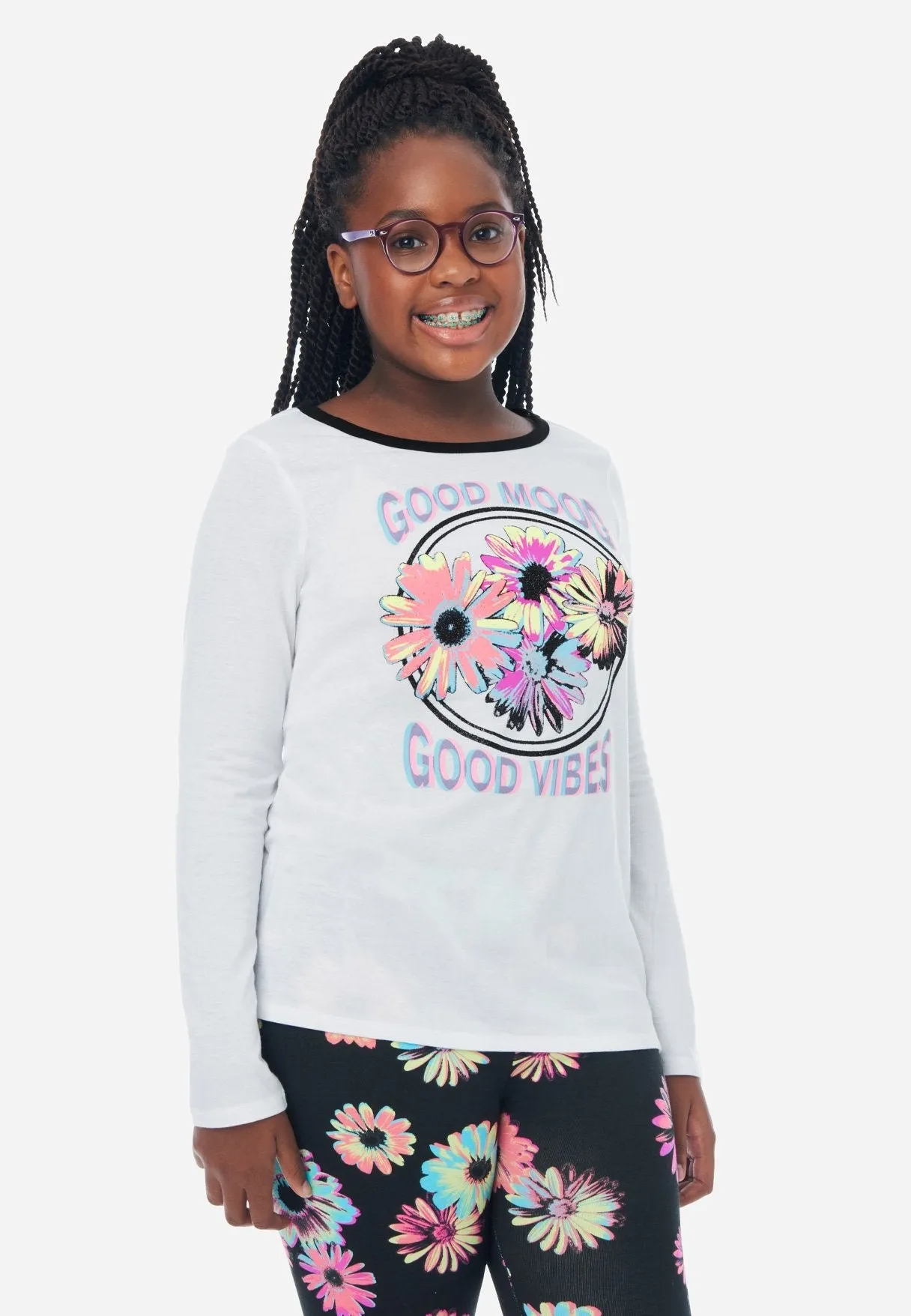 Graphic Scoop-Neck Tee