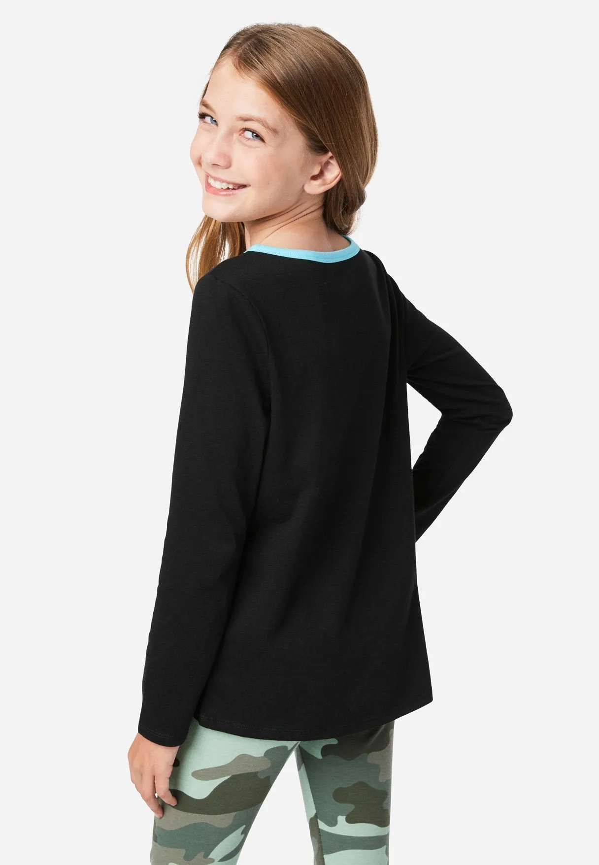 Graphic Scoop-Neck Tee