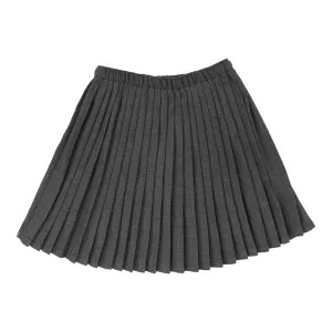 Grey Knife Pleated Skirt