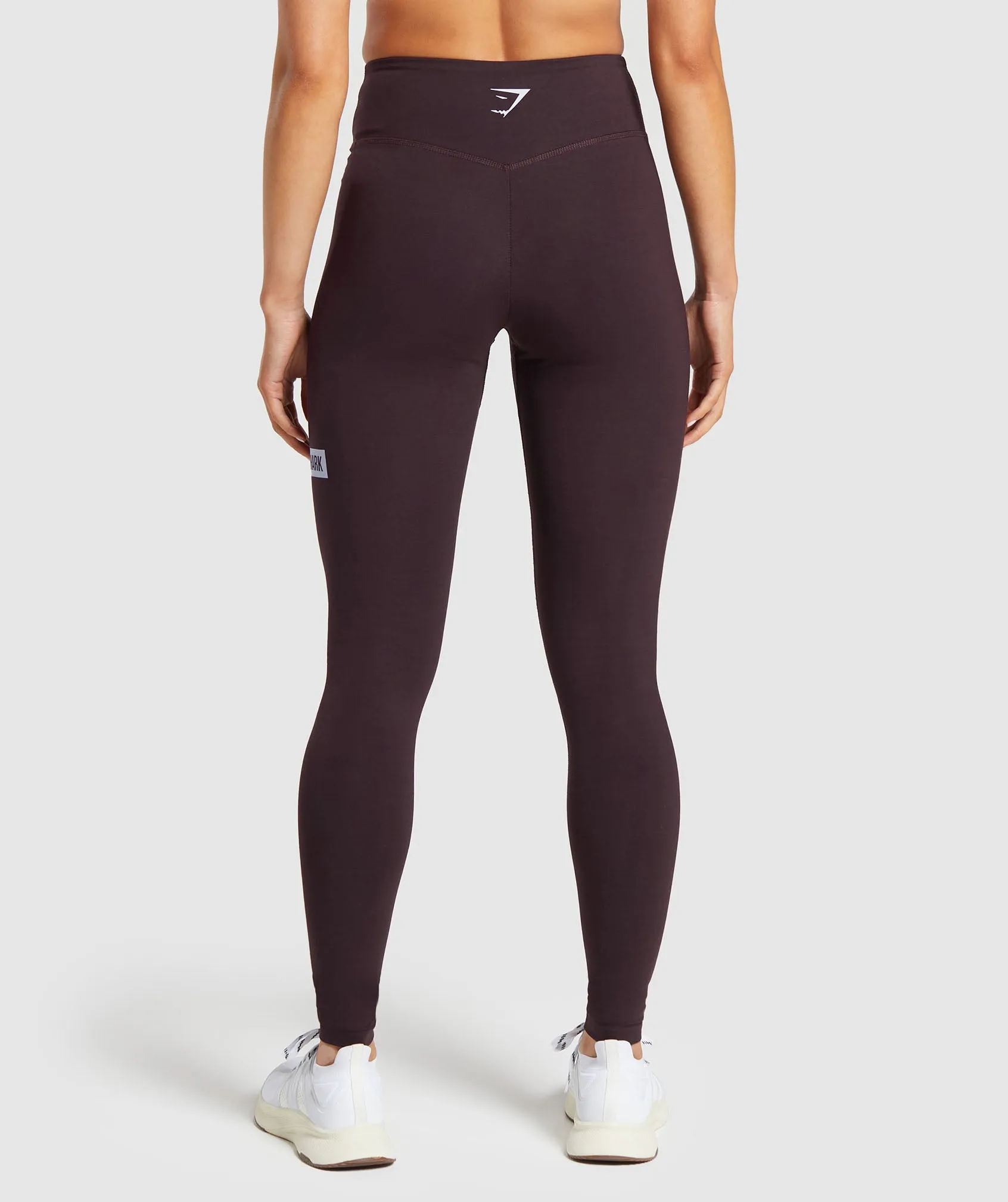 Gymshark Block Cotton Leggings - Plum Brown