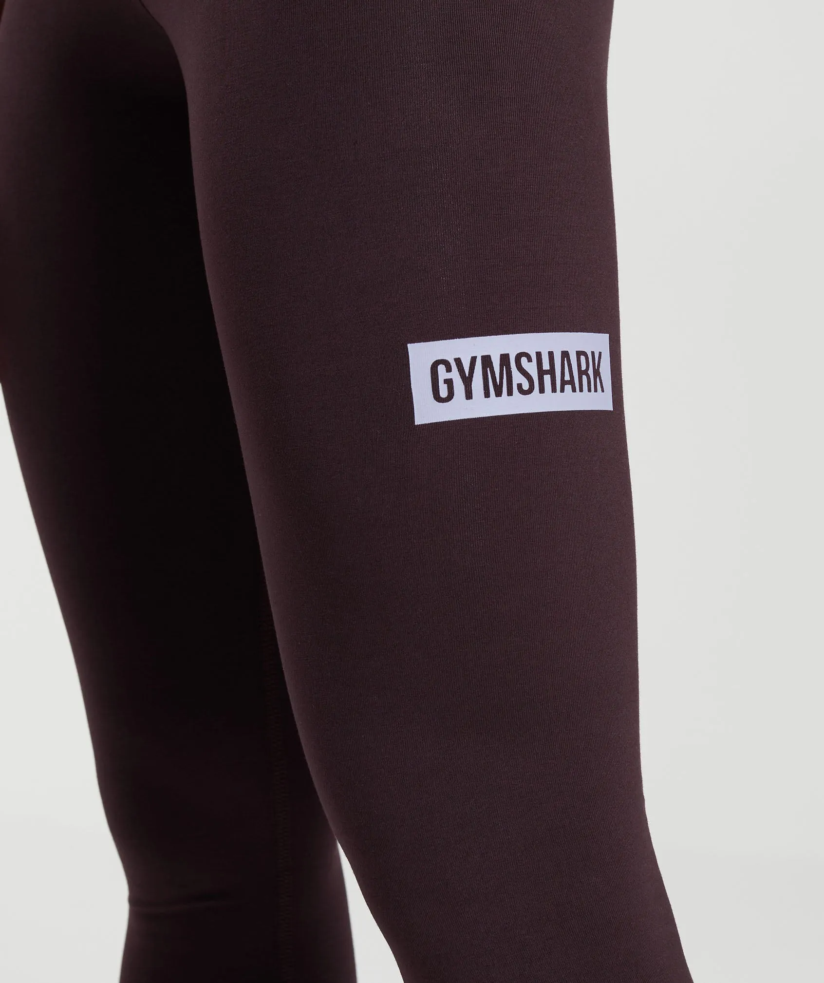 Gymshark Block Cotton Leggings - Plum Brown