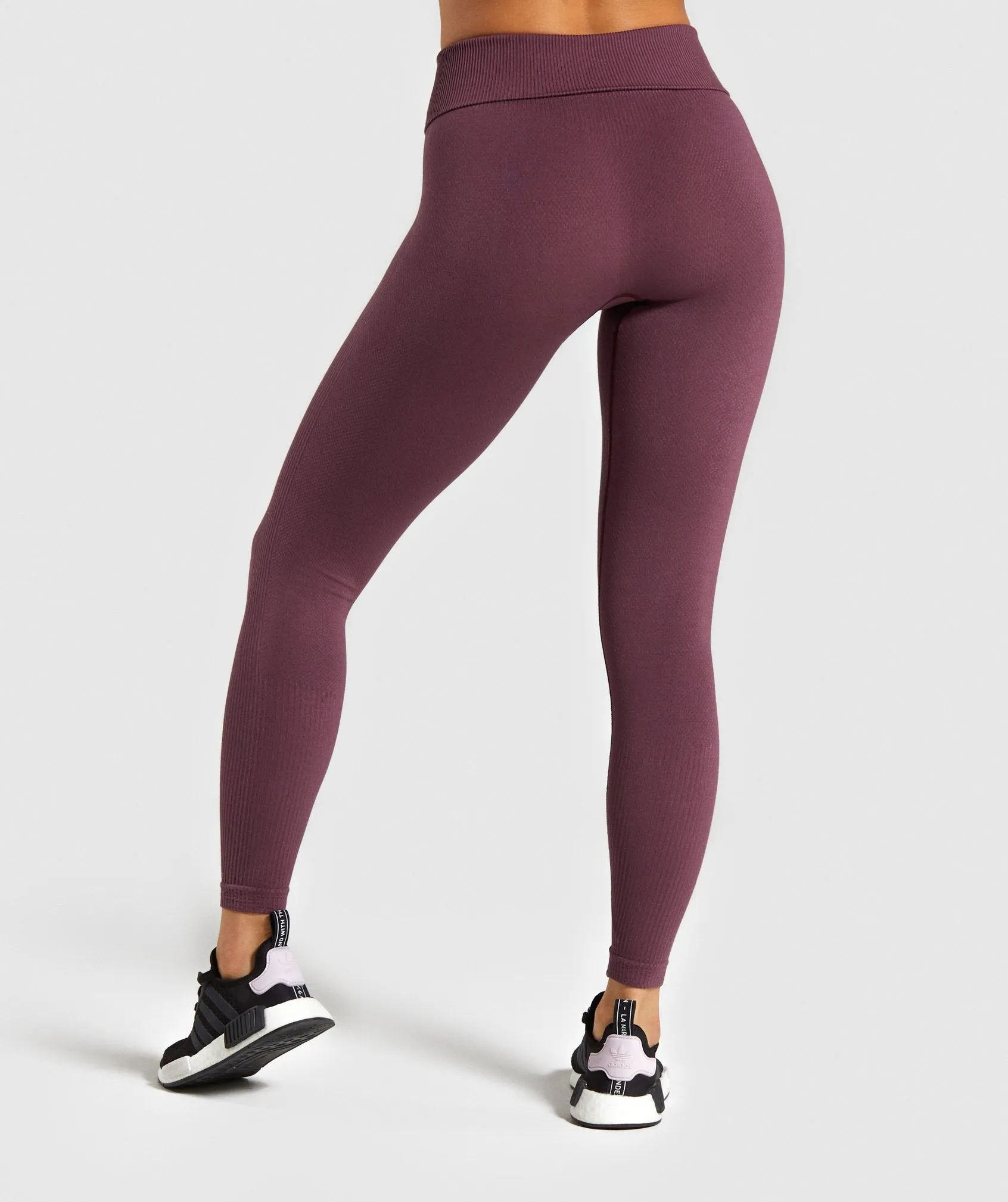 Gymshark Power Down Leggings - Berry Red