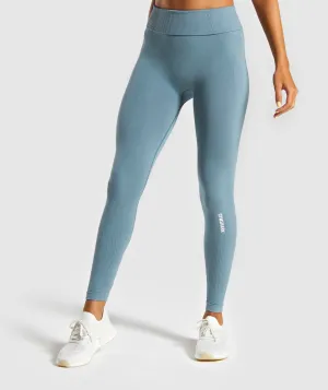 Gymshark Power Down Leggings - Turquoise